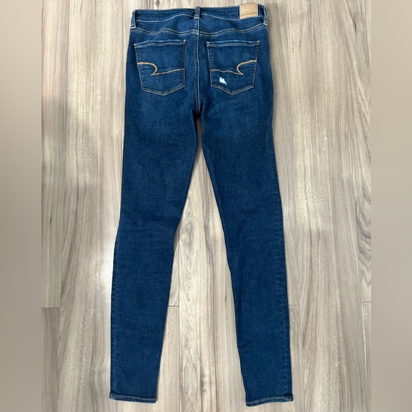 AE high rise jegging with distressing, 8 x long - Picture 3 of 9